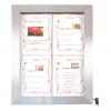 LED-Schaukasten STAINLESS STEEL, 4x DIN A4