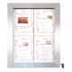 LED-Schaukasten STAINLESS STEEL, 6x DIN A4 MCS-4A4-LSS