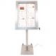 LED-Schaukasten STAINLESS STEEL, 6x DIN A4 MCS-4A4-LSS