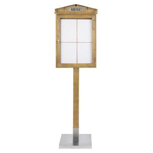 LED-Schaukasten RUSTIC MCS-4A4-WLR-Set