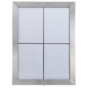 LED-Schaukasten CLASSIC, silber  MCS-4A4-WLSS