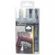 Kreidemarker Waterproof Medium, 4er Etui weiß SMA610-V4