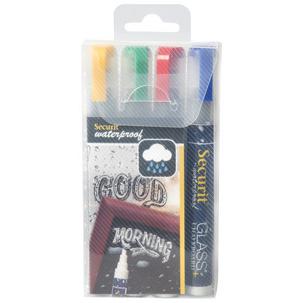Kreidemarker WATERPROOF MEDIUM, 4er Etui sortiert SMA610-V4-BW