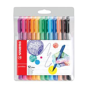 Fasermaler pointMax, 12er Kunststoffetui  488/12-01