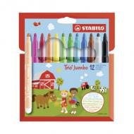 Fasermaler Trio Jumo, 12er Karton-Etui