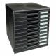 Schubladenbox MODULO, schwarz/harlekin, 10 Schübe 302003D