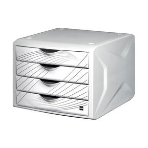 Schubladenbox "the chameleon", weiß / Dekor white queen H6129595