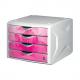 Schubladenbox "the chameleon", weiß / Dekor springtime H6129595