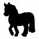 Symbolbild: Anwendung Kreidetafel SILHOUETTE "Pferd" FB-HORSE