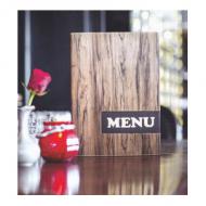 Symbolbild: Anwendung Speisekarten-Mappe DESIGN WOOD