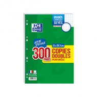 Oxford Copies doubles perforées, A4, Seys, Offre Spéciale papier 80 g, sous film, 210 x 297 mm contenu: 300 pages (nouveau: 100902221  /  ancien: 400019217  /  400019218)