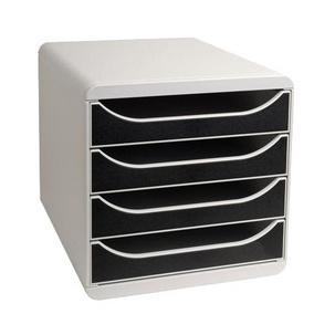 Schubladenbox BIG BOX, lichtgrau / schwarz 310014D