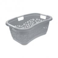 Wäschekorb "lasse" mit Softgriffen, nordic-grey