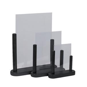 Symbolbild: Tischaufsteller TABLE, schwarz  PFT-BL-SM