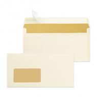 Briefumschlag chamois, DIN lang, mit Fenster links