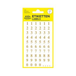 Zahlen-Sticker, Transparente Folie 3728