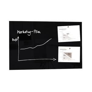 Glas-Magnettafel "artverum", schwarz GL140