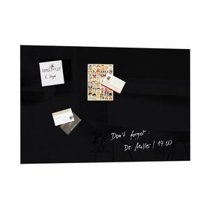 Glas-Magnettafel "artverum", schwarz GL120