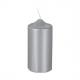Stumpenkerze, silber 13668