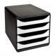 Schubladenbox BIG-BOX, schwarz / schwarz glänzend 3104214D