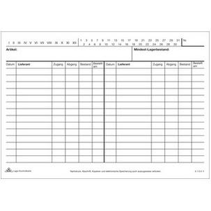 Lager-Kontrollkarte, DIN A5 117050