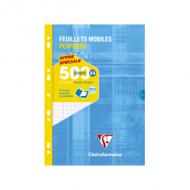 Clairefontaine Feuillets mobiles perforés, A4, séys Prix Choc, étui cartonné protecteur, 210 x 297 mm papier vélin velouté 90 g, fabriqué en Fran  perforation universelle contenu: 500 pages (11791C)