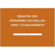 ELVE Registre des personnes accueillies dans létablissement 96 pages dont 95 tableaux fermés, folioté de 1  95, page titre, papier 100 g / m2, 210 x 297 mm, couverture papier toilé orange, impression des textes en bleu, historique de 1615 entrées / sorties (47005)