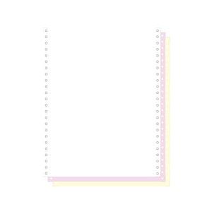 Computerpapier endlos, blanko, weiß, rosa, gelb 62523E