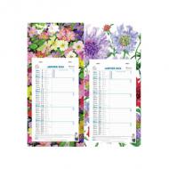 EXACOMPTA Calendrier mural 2025, 330 x 160 mm, fond Fleurs gepackt zu 10 Stück (33215E)   , Verpackungseinheit:    10 Stück
