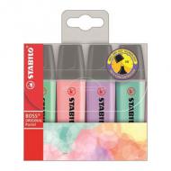 Textmarker BOSS® ORIGINAL Pastel, 4er Etui (5550065)