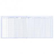 ELVE Cahier piqué "Livre de Paye", 270 x 315 mm, 40 pages ------------------ pour le Marché: F ----------------------folioté, 35 lignes, papier 80 g / m2, imprimé en bleu, couverture souple personnalisable (1532)