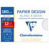 Zeichenpapier "Blanc à Grain", 240 x 320 mm, in Sammelmappe - Aktionspack