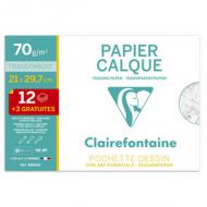 Transparentpapier, DIN A4, in Sammelmappe - Aktionspack