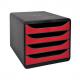 Schubladenbox BIG-BOX, schwarz / mandarine 310498D