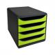 Schubladenbox BIG-BOX, schwarz / mandarine 310498D