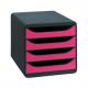 Schubladenbox BIG-BOX, schwarz / mandarine 310498D