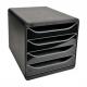 Schubladenbox BIG-BOX, schwarz / schwarz glänzend 3104213D