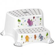 Tritthocker "igor hippo", zweistufig, weiß