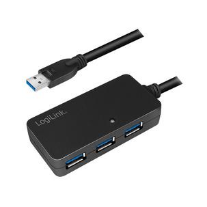 USB 3.0 Aktives Verlängerungskabel, mit 4-fach USB Hub UA0262