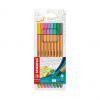 Fineliner point 88® Pastel Colors, 8er Kartonetui