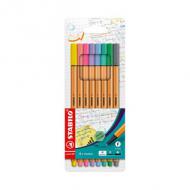 Fineliner point 88® Pastel Colors, 8er Kartonetui