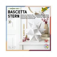 Faltblätter Bascetta-Stern Transparent, weiß
