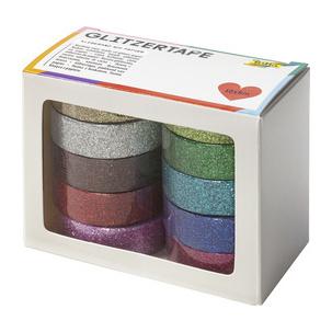 Deko-Klebeband Glitter-Tape, 10er Set 28509