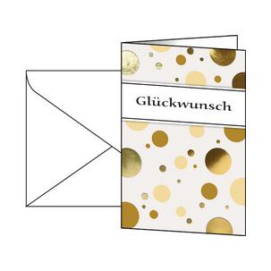 Grußkarte "Golden Bubble" DS001