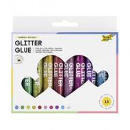 Glitzerkleber "Glitterglue" - 10 x 9,5 ml