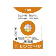 Karteikarten DIN A6, kariert, farbig sortiert