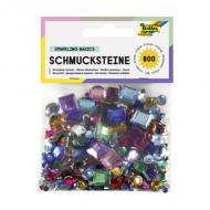 Schmucksteine - eckig und rund