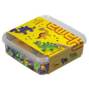 Bügelperlen maxi + Stiftplatte "Dinosaurier", in Box 8742