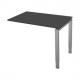Symbolbild: PC-Schreibtisch "Form 5", anthrazit 114165.1