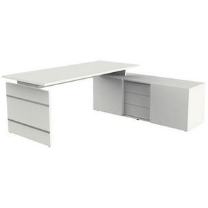 Komplett-Arbeitsplatz "Form 4" / "AVETO", weiß  11446212